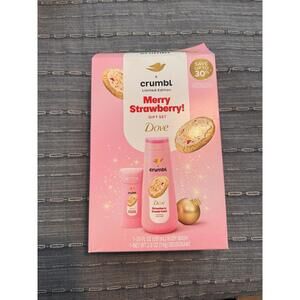 Dove x crumbl Merry Strawberry Body wash and deodorant new never used